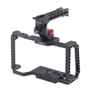 Andoer Camera Cage Videostabilisator mit Schnellgriffplatte am oberen Griff 1/4 Zoll 3/8 Zoll Gewindelöcher Kaltschuhhalterung 15 mm Stangenklemme Kompatibel mit Blackmagic Pocket Cinema Camera 4K / 6K BMPCC 4K 6K