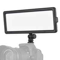 Andoer CM-280D CRI93 Super Slim LED Videoleuchte Panel 3200K-5600K Bi-Color Dimmbare Helligkeit mit Cold Shoe Mount für Canon Nikon Sony DSLR-Kamera
