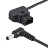 Andoer Coiled 2m / 6.5FT D-Tap 2Pin Stecker auf DC 5.5 * 2.1mm-Adapter-Kabel Verlängerung elastische Linie für V-Mount Anton Batterie DSLR Cage Rig Stromversorgung