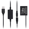 Andoer CP-W126 USB Power Kit DC-Koppler Dummy-Akku Ersetzen Sie den NP-W126-Akku mit USB-DC-Konverter Stromkabel Einzelner USB-Eingang Kompatibel mit Fujifilm X-T2 X-T3 X-T10 X-T20 X-T100 XH1 X100F XA3 XA5 XA2 XA10 XE3 X-Pro2 Kameras