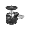 Andoer D-25 CNC Bearbeitung Aluminiumlegierung Double Notch Kugelkopf Mini Kugelkopf niedriger Schwerpunkt für Manfrotto usw. Stativ Einbeinstativ für Canon Nikon Sony DSLR ILDC Kameras Max Belastbarkeit 10kg