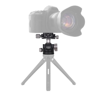 Andoer D-30 Professionelle Doppel-Panorama-Kopf CNC-Bearbeitung Aluminium-Legierung Kugelkopf Double U Notch Design Niedrigen Schwerpunkt für Stativ Einbeinstativ DSLR ILDC Kameras Max Tragkraft 18kg