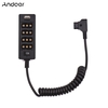 Andoer D-Tap B-Buchse D-Tap-Stecker auf 8-Port D-Tap-Buchse Spliter-Stromkabelanschluss mit USB-Schnittstelle Ersatz für ARRI RED-Kameras V-Mount-Batteriemonitore