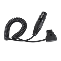 Andoer D-Tap-Stecker auf XLR 4-Pin-Buchse Adapter Netzteil Kabel für V-Mount-Batterie-Platten-Camcorder-Monitor
