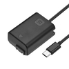 Andoer DC-Koppler-Dummy-Batterie und USB-C-Netzteilkabel Typ C für NP-FW50-Batteriewechsel für Sony Alpha A6500 A6400 A6300 A7 A7II A7RII A7SII A7S A7S2 A7R A7R2 A55 A5100 RX10-Kameras