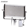 Andoer DLED-350ern dimmbar Bi-Color LED Video ultradünne LED lichtschrank 192 SMD Lampe Perlen CRI 95 + Farbe Temp 3200-5600 K große Macht w / V-Mount Akku-Controller-Box