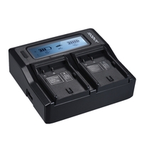 Andoer DMW-BLF19E Zweikanal-LCD-Kamera Ladegerät für Panasonic Lumix DC-GH5 DMC-GH3 DMC-GH3K DMC-GH4 DMC-GH4K