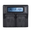 Andoer DMW-BLF19E Zweikanal-LCD-Kamera Ladegerät für Panasonic Lumix DC-GH5 DMC-GH3 DMC-GH3K DMC-GH4 DMC-GH4K