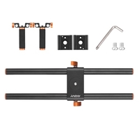 Andoer Doppelhandgriff Halterungssatz Gimbal 1/4 Zoll Schraubenhalter Verlängerter Griff für Zhiyun Feiyu Stabilizer