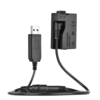 Andoer DR-E8 Dummy Akku mit DC Power Bank USB Adapterkabel Ersatz für LP-E8 für Canon EOS 550D 600D 650D 700D DSLR Kameras