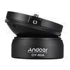Andoer DY-60A Aluminiumlegierung Stativ Nivellierung Basis Panorama Fotografie Kugelkopf 15 ° Neigung mit 1/4 "Schraube Bubble Level für Canon Nikon Sony DSLR Kameras