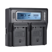 Andoer EN-EL15 Dual Channel Digitalkamera Akkuladegerät mit LCD Display für Nikon D500 D610 D7000 D7100 D750 D800 D810 D7200