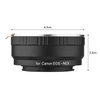 Andoer EOS-NEX Kamera Objektiv Adapterring mit Infinity Fokus Ersatz für Canon EOS Objektiv auf Sony Alpha NEX E Mount Kameras NEX-3 NEX-5 NEX-5N A6000 A6500 NEX-C3 NEX-F3