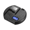 Andoer Fast Charger Zweikanaliges Kamera-Ladegerät Digitale LCD-Anzeige USB-Eingang für Nikon EN-EL15 Akku für Nikon D750 D7200 D7100 D7000 D610 D800 D810