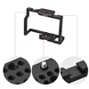 Andoer G85 Aluminiumlegierung Kamera Käfig mit vielen 1/4 "und 3/8" Montagebohrungen 2 Cold Shoe Sockel für Panasonic G85 / G80 ILDC Kamera zur Montage Mikrofon Monitor Video Licht Stativ