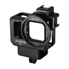 Andoer G9-4 Action Kamera Videokäfig Kunststoff Vlog Gehäuse Schutzgehäuse mit doppelter Kaltschuhhalterung 55mm Filteradapter Erweiterung Zubehör Ersatz für GoPro Hero 9