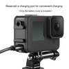 Andoer G9-6 Multifunktionskamera Batterieabdeckung Abnehmbare Metallbatterietür mit Kaltschuhhalterung 1/4 Zoll Schraubenloch Vlog Zubehör Ersatz für GoPro Hero 9