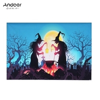 Andoer Halloween Art 1.5 * 2.1meters / 5 * 7feet faltbarer Vinylphotographie-Hintergrund-Hintergrund