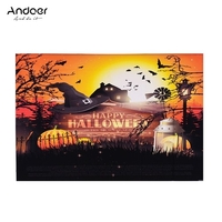 Andoer Halloween Art 1.5 * 2.1meters / 5 * 7feet faltbarer Vinylphotographie-Hintergrund-Hintergrund