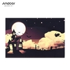 Andoer Halloween Art 1.5 * 2.1meters / 5 * 7feet faltbarer Vinylphotographie-Hintergrund-Hintergrund