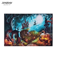 Andoer Halloween Art 1.5 * 2.1meters / 5 * 7feet faltbarer Vinylphotographie-Hintergrund-Hintergrund