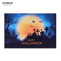 Andoer Halloween Art 1.5 * 2.1meters / 5 * 7feet faltbarer Vinylphotographie-Hintergrund-Hintergrund