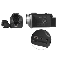 Andoer HDV-201LM 1080P FHD Digitale Videokamera Camcorder DV-Recorder 24MP 16X Digital Zoom 3, 0-Zoll-LCD-Bildschirm mit 2-teiligen Akkus
