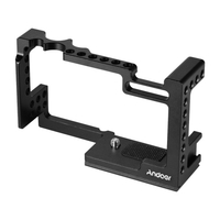 Andoer Kamerakäfig aus Aluminiumlegierung Vlog-Schutzkäfig Integriertes Design