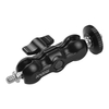 Andoer Knickarm-Monitorhalterung mit Doppelkugelkopf Standard 1/4-Zoll-Schraube für Kameramonitor LED-Licht Mikrofon Video-Rig