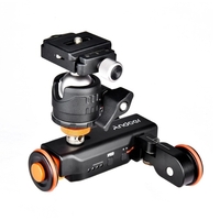 Andoer L4 PRO Motorisierte Kamera Video Dolly mit Skalenanzeige Elektrischer Track Slider Drahtlose Fernbedienung 3-fach verstellbarer Mini Slider Skater für Canon Nikon Sony DSLR-Kamera Smartphone + Mini Flexibler Adapter für Kugelkopfhalterung