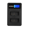Andoer LCD2-LPE17 Kompakte Dual-Channel-LCD-Kamera Ladegerät USB-Eingang LCD-Display für Canon LP-E17 Kamera Akku für Canon EOS M3 M5 M6 77D 800D 750D 760D 200D
