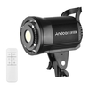 Andoer LM100W Tragbares LED-Fülllicht für Fotografie,  100 W,  Studio-Videolicht,  5500 K,  dimmbar,  Bowens-Halterung,  Dauerlicht mit Fernbedienung,  für Produktporträts,  Hochzeitsfotografie,  Live-Streaming-Videoaufzeichnung