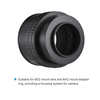 Andoer M52-M42 (25-55) 17mm-31mm M52 auf M42 Mount Kamera Objektiv Adapterring Makro Verlängerungsrohr Helicoid Objektiv Fokussieradapterring für Makrofotografie
