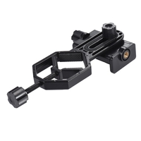 Andoer Metall Teleskop Mount Adapter Halterung mit Adjuatable Smartphone Handy Halter Clip für Binocular Monocular Spotting Scope Mikroskop für iPhone 7Plus / 7 / 6s / 6Plus