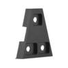 Andoer Metall V-Mount V Einfassung V-Lock-Stecker-Adapter-Stecker Buchse für Sony DSLR-Videokamera Stromversorgung Batterie