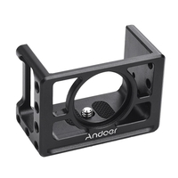 Andoer Metallkamera Cage Mount Schutzhülle mit 1/4 Zoll Schrauben Kaltschuh Kompatibel mit SONY RX100 VI VII Kameras
