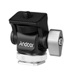 Andoer Mini Monitor Mount Stativkopf Kaltschuhadapter Aluminiumlegierung 1/4 Zoll Schraube