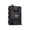 Andoer Mini Nano V-Lock Mount Akku Netzteil Adapterplatte auf NP-F Mount