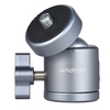 Andoer Mini Stativ Metall Kugelkopfadapter Kugelkopfhalterung mit 1/4 "Schraube und 1/4" Schraubenloch