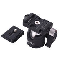 Andoer Mini Tabletop Kugelkopf 360 Grad Video Stativ Kugelkopfhalterung mit Schnellwechselplatte und Wasserwaage für Canon Nikon Sony DSLR Kamera für iPhone X 8 7 6S plus für Samsung Galaxy für GoPro Hero 6/5/4/3 +