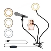 Andoer Mini-USB-Ringleuchte zum Aufstecken Lampe 3 Beleuchtungsmodi