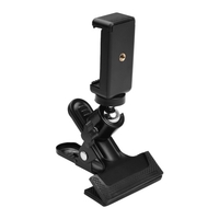 Andoer Multifunktionale Telefonclip-Klemme Fotografie Metallklemme mit flexiblem Telefonclip Drehbarer Kugelkopf für Kamera-Handy