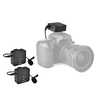 Andoer MX5 2.4G Drahtloses Aufnahmemikrofonsystem (1 Reviver + 2 Sender) mit ansteckbaren Lavalier-Mikrofonen