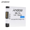 Andoer NB - 11L Akkus für Digitalkameras Camcorder Li-Ion Akku 750mAh 3, 6V für Canon PowerShot SX410 SX400 ist ELPH 350 HS