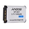 Andoer NP-BX1 Lithium-Ionen-Batterie 3.7V 1240mAh für Sony Cyber-Shot-Serie DSC MX100 II RX1R HX300 HX50V WX300