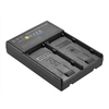 Andoer NP-F auf V-Mount Batterie Konverter Adapterplatte mit Dual Slot für NP-F550 NP-F750 NP-F970 Serie