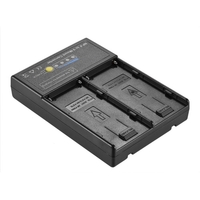 Andoer NP-F auf V-Mount Batterie Konverter Adapterplatte mit Dual Slot für NP-F550 NP-F750 NP-F970 Serie