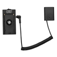 Andoer NP-F970 F750 Batterieplattenhalter Adapter + FZ100 Dummy Batteriekoppler