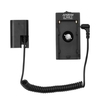 Andoer NP-F970 F750 Batterieplattenhalter-Adapter + LP-E6 Dummy-Batteriekoppler kompatibel