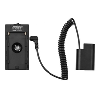 Andoer NP-F970 F750 Batterieplattenhalter-Adapter mit doppelter USB-Schnittstelle + DMW-DCC8 Dummy-Batteriekoppler